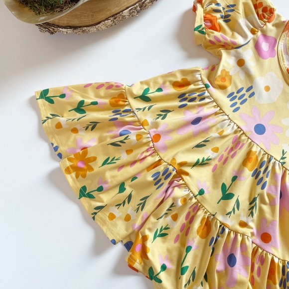 Dot Dot Smile Floral Twirl Dress | Size 2T - Picture 3 of 5